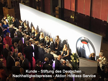 Kunde - Stiftung des Deutschen Nachhaltigkeitspreises - Aktion Hostess Service