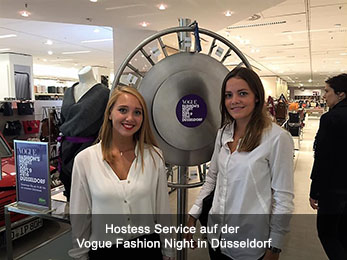 Hostess Service auf der Vogue Fashion Night in Düsseldorf