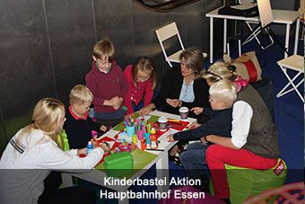 Kinderbastel Aktion Hauptbahnhof Essen