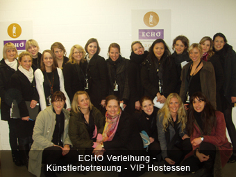 ECHO Verleihung -  Kuenstlerbetreuung - VIP Hostessen